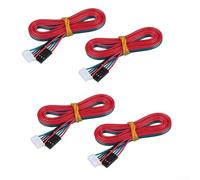 4pcs 2m Stepper Motor Cables XH2.54 to 6 Pin for 3D Printer Extension Wire Parallel Flat Ribbon for CNC Extruder Driver Board Upgrade Kit(Wire)