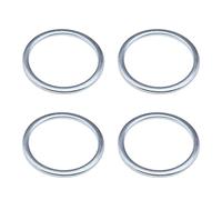 4pcs 2mm Washer Gasket Compatible with Bafang BBS01 BBS02 BBSHD Mid Drive Crank Motor for Adjust Bottom Bracket Length Silver
