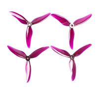 4PCS 2Pairs 5 Inch 3 CW CCW PC Propeller Compatible With Drone Models Hurricane 51499 For 2207 2306 Motor Aftermarket Replacement(51499 Purple)