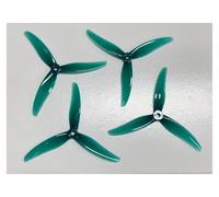 4pcs/2pairs forGemfan 3 Blade Propellers F4S Freestyle 5.1x3.6x3 PC Props(Jade Green)