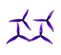 4pcs/2pairs Fury F5131.0 3-Blade Propeller for RC Plane(Purple)