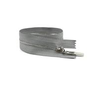 4Pcs 3# 15cm to 70cm Metal Zippers Closed-End and Open-End for Bag Pocket Garment Repair Kit DIY Accessory,Gray Silver,Close End-18cm