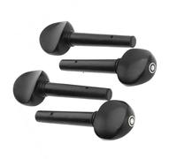 4pcs,3/4, 4/4 Ebony Violin Tuning Pegs Inlay Shell With Open Hole For Violin Musical Instrument Accessories