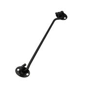 4pcs 3/4/6/8 Inch Stainless Steel Window Door Bolt Lock Safety Switch Cabin Hook Eye Latch Silent Catch Holder for Wooden Doors,Windows(Black,75mm)