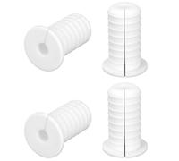 4pcs 3/4 Inch/19mm Wall Cable Grommets for Starlink, Durable Silicone Cable Routing Kit Anti-Slip Wall Grommet for Ethernet/TV Wires Protection Accessories (White)