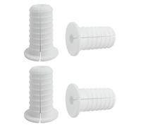 4pcs 3/4 Inch Silicone Cable Grommets for Starlink, Split Anti-Slip Wall Hole Pass Through Bushing, Sealing Cable Routing Kit for Ethernet/TV Wires (Fits Cables ≤7mm/0.28in), White