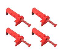 4pcs 3.5-4.7 Inch Brick Line Clips Line Runners，Brick Liners Runner Wire Drawer Brick Line Runner Bricklaying Trowel Tool Fixer Clamps，for Building Construction Brickwork Wire Puller, Red
