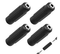 4PCS 3.5mm Female to Female Coupler, Aux Stereo Jack Adapter 3.5mm Audio Joiner Coupler AUX Adapter Extender for Audio Cable Speakers Headphones Microphone CCTV IP Camera DVR LED Light Strip Guitar