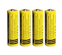 4pcs 3.7 Volt 18650 Rechargeable Battery Flat Top With Charger, 3500mAh High Power Long Lasting Rechargeable Battery for Flashlight, Camera, Small Fan, Outdoor Garden Lights