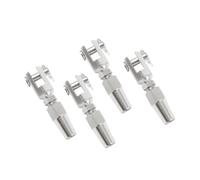 4PCS 3-8mm Wire Rope 316 Stainless Steel Swageless Fork/Jaw Terminal Cable Fitting Installation Marine Grade