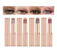 4PCS 3 In 1 Eyeshadow Stick,3 Colour Gradient Eyeshadow Stick,Shimmer Cream | 3 In 1 Glaze Stick Eyeshadow,Matte Finish,Satin Shimmer,Portable,Blendable,Eye Pen Easy To Use,One Step For Women Eye Makeup