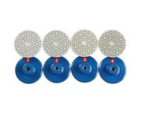 4PCS 3-Inch Wet Polishing Pads, Dry or Wet Use for Granite Marble Concrete, 150-2000 Grit Emery Sanding Discs