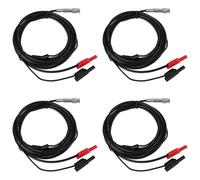 4Pcs 3 Meter Professional HT30A Auto Test Cable, Automotive Test Lead for Oscilloscope with Wide Range Probes, Clips, for Noise Reduction, Suitable for Various