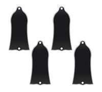4PCS 3 Ply Bell Shaped Guitar Truss Rod Cover Plate 2 Holes for Most Guitars and Bass Replacement Accessory No Screws Center Hole Distance 52mm