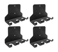 4PCS 3 Slots Barbell Holder, Wall Mount Vertical Barbell Holders, Home Gym Equipment Barbell Storage Rack For Gym Training Room, Garage, Dumbbells (A)