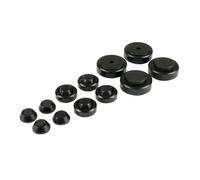4pcs 30 * 10mm Speaker Stand Audio Foot Pad Machining Aluminum Rubber Mat for Tube Amplifier Computer Speaker Dial(20X8MM)