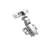 4Pcs 304 Stainless Steel Hydraulic Soft Close Cabinet Hinge DTC Dia.35mm Cup(304 No Overlay)
