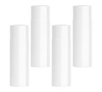 4pcs 30ml Airless Pump Bottle, White Plastic Refillable Dispenser | Compact Shatter Resistant Design, Matte Finish, Suitable for Liquid Hand Washing Products and Toiletry Bag Packing
