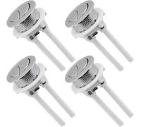 4Pcs 38mm Toilet Tank Push Button, Dual Push Flushing Toilet Button, Toilet Tank Button Replacement with Thread Diameter, 1.5Inch
