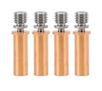 4pcs 3D Printer All Metal Heatbreak, Copper Alloy Extruder Throat Tube Replacement for Ender Prusa, High - Temperature Resistance with Precision CNC Machining (for Anycubic Vyper)