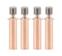 4pcs 3D Printer All Metal Heatbreak, Copper Alloy Extruder Throat Tube Replacement, High Temp Resistance Dual - Part Design for Smooth Printing, Compatible with Most FDM 3D Printer (for CR6 SE)