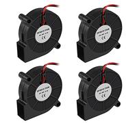 4PCS 3D Printer Blower Fan 5015 DC 24V Brushless Cooling Fan Oil Bearing 50x50x15mm Fan with 2 Pin Terminal for Humidifier Aromatherapy Repair Replacement Hotend Extruder Heatsinks(24V 0.1A)