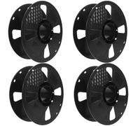 4pcs 3d Printer Filament Spool Holder 1kg ABS Plastic Black | Textured Surface, Tangle-free Feeding, for Hobbyists, Workshops and Nylon Reels