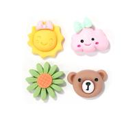 4Pcs 3D Refrigerator Phone Kettle Book Stickers Waterproof Kawaii Cartoon Stickers Aesthetic Bottle Stickers Water Cup Accessories