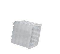 4PCS 3D Rotating Pillar Candle Silicone Mold Geometric Wave Candle Wax Mould DIY Abstract Art Soap Resin Gypsum Mold(White02)