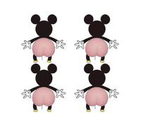 4pcs 3d Sticker Car Door Collision Avoidance Sticker Cartoons