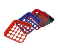 4pcs 4-Colour Plastic Coin Sorting Trays Set for Faster Cash Handling | Flat Design Supports Easy Identification, Colour-coded Sections for Quarters, Cash Drawers, Budgeting, Teachers and Office