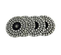 4Pcs 4 Inch 100mm 4 Steps Diamond Resin Grinding Disc Dry Polishing Pad