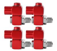 4pcs /4 Inch Npt 360 Degree Swivel Air Hose Connector