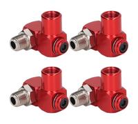 4pcs /4 Npt Air Hose Swivel Connector Aluminium Alloy 360 Degree