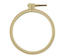 4Pcs 4 Sizes Round Bamboo Embroidery Hoop Circle Cross Stitch Hoop Ring for Craft Sewing,with Gold Eye Embroidery Needles,LAMXD Embroidery Hoop