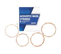 4pcs 4 string acoustic bass string carbon steel hex core alloy base string instrument accessories double acoustic bass strings easy to install and adjust