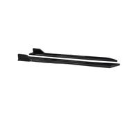 4Pcs 41inch Universal Car Side Skirt Extensions Red Black Accessories For A3(Full Black)