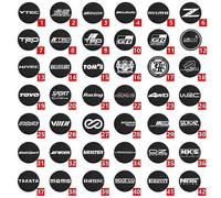 4pcs 45/50mm/56mm/60mm/65mm Car Rim Center Sticker Laser Logo Emblem Custom Wheel Cover Hub Caps Sti