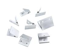 4Pcs 45 Degree Angle Corner Bracket 2020 3030 4040 4545 5050 6060 8080 Aluminum Joint Connector for CNC V-Slot T-Slot Profiles(6060-2holes)