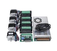 4pcs 4A TB6600 Stepper Motor Driver Nema23 Motor 57HS5630A4 + 5 Axis Interface board 4Axis/3Axis CNC Router Power Supply for CNC(4 Axis)