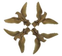4pcs 4pcs Plastic Eagle Flagpole Topper Replacement Ornament