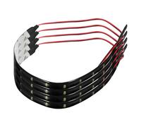 4pcs 4pcs White LED Light Strips for Cars Glue Tape Pack