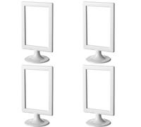 4PCS 4x6 Double Picture Frame, Easy Insert & Take out Plastic Picture Frame Stand, Removable Standing Frames for Vertical Display Double Sided