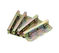 4pcs 5-inch Heavy Metal Bed Bracket Hinge， Fastener Wood Board Connector ，for Bed Fixed Corner Hardware Furniture Fittings