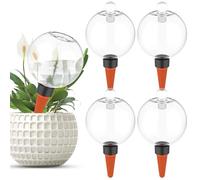 4Pcs 500ml Plant Watering Globes, Ball Shaped Automatic Slef-Watering Device, Slow Release Plant Bulbs Insert Water Dripper Globe for Home Indoor Outdoor