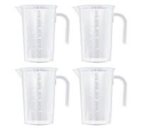 4pcs 500ml Plastic Measuring Cup with Scale Lines Pp