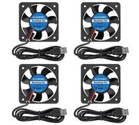 4pcs 50mm USB Brushless Cooling Fan 50mm x10mm DC 5V Quiet Cooling Fan 5010 Mini Computer Fan for Small Appliances Series Replacement
