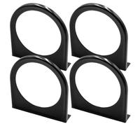 4pcs 52mm Single Hole Iron Gauge Holder DIY Refitting Silver Finish | Heavy Duty Single Screw Design, Spray-coated Powder Finish, Fits Oil Pressure and Boost Gauges, for Car Enthusiasts