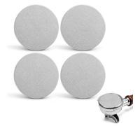4PCS 53.3mm Espresso Puck Screen, Reusable 1.7mm Thickness 150μm, Stainless Steel Coffee Puck Filter Screen Set, Espresso Puck Screen for Even Extraction, Cleaner Group Head and Barista Accessories