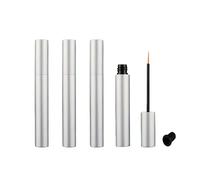 4Pcs 5ml Empty Aluminum Eyeliner Tubes Refillable Eyelash Growth Liquid Bottle Plastic Eyeliner Vials Tube with Brush Eyelash Serum Bottle for DIY Eyelash Growth Oil